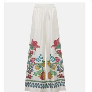 La'Double J 100% Silk Pants Off White